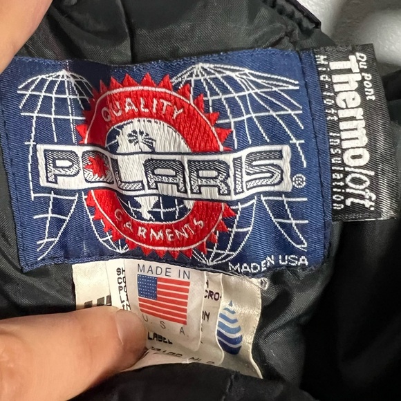 Vintage Polaris IndyTech USA Snowmobile Bibs Suit Women’s Large Black - Picture 4 of 7